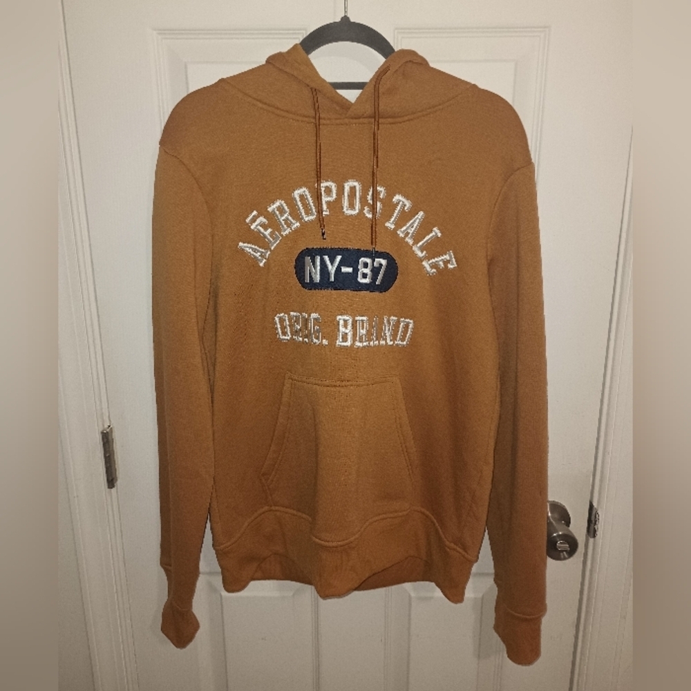 Aeropostale Brown Sweatshirt Hoodie Casual Style